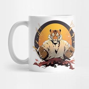 karate tiger Mug